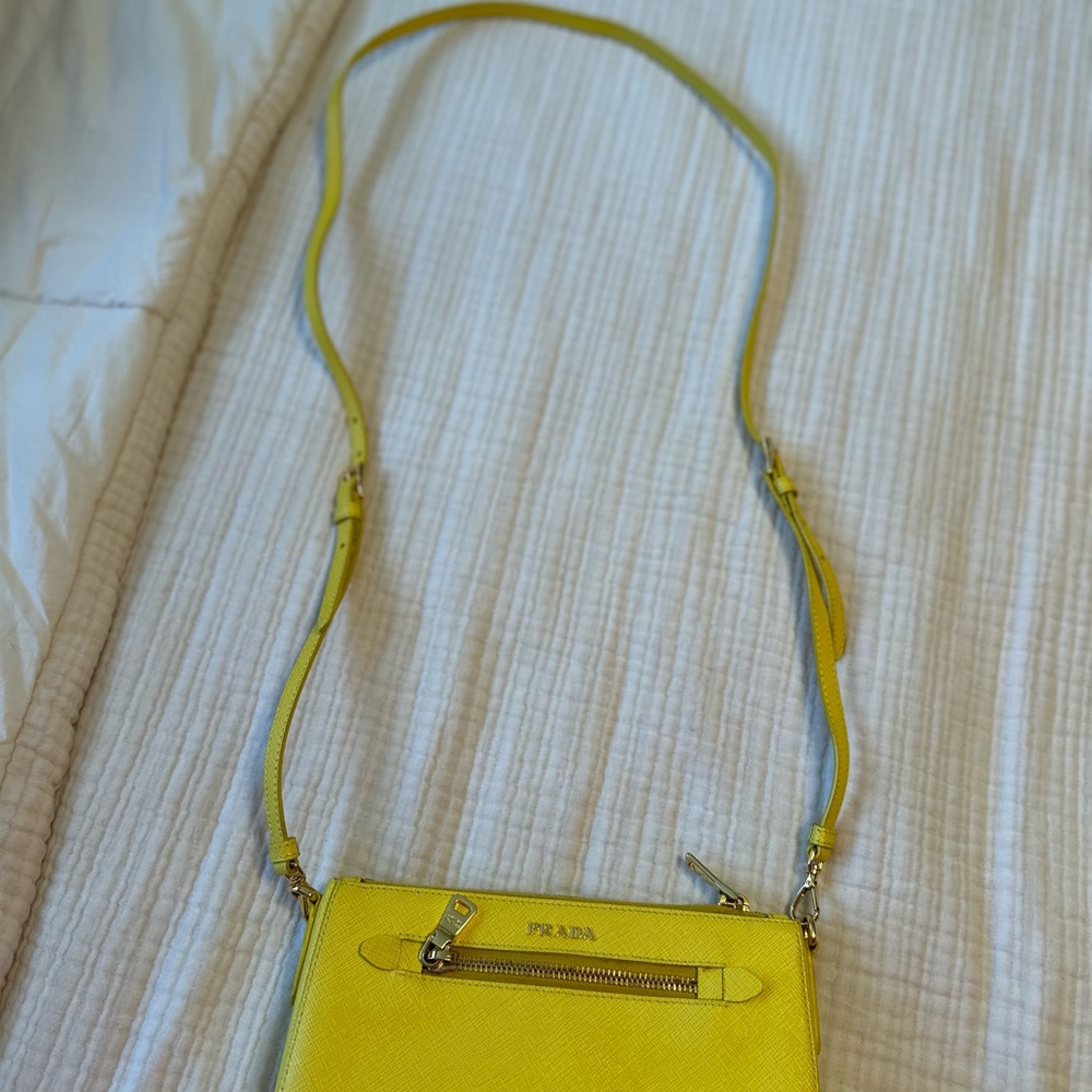 Prada Yellow Crossbody Bag